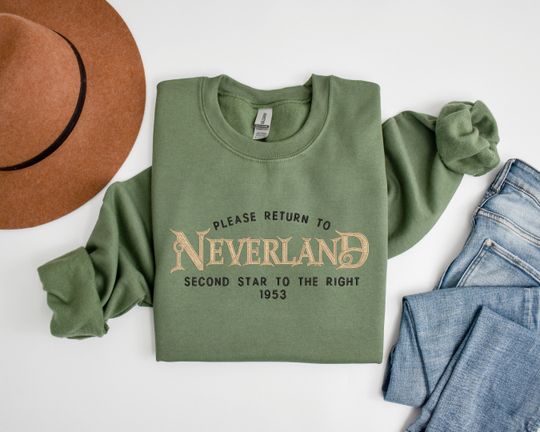 Neverland Sweatshirt, Peter Pan, Please Return To Neverland Sweatshirt
