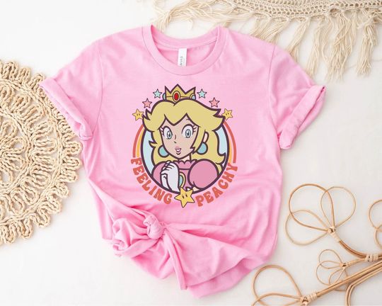 Retro Princess Feeling Peach Shirt,Pink Princess,Feeling Peach T Shirt