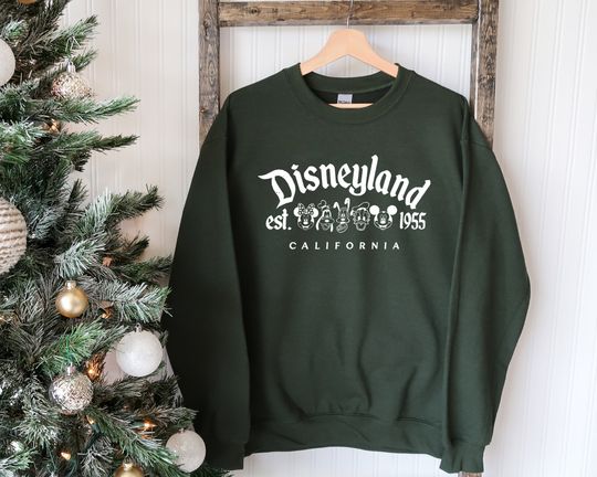 Disneyland sweatshirt, Disneyland Est 1955, Disneyland Shirt, disney sweatshirt