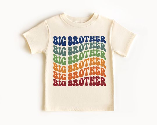 Big Brother Shirt, Big Brother Retro Shirt, Big Brother Natural Shirt
