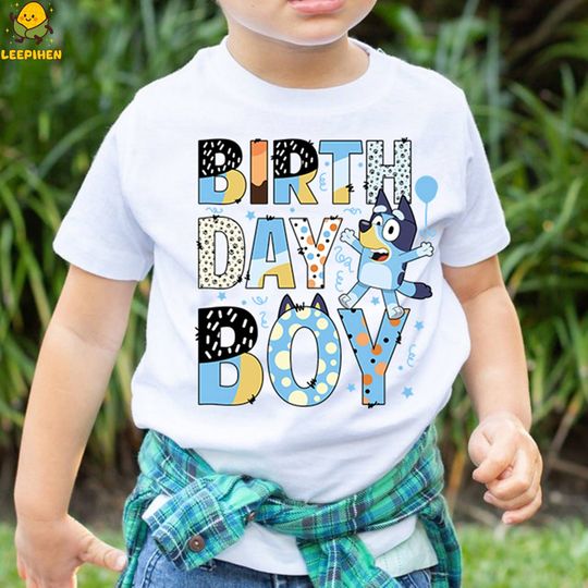 BlueyDad Birthday Boy Shirt, BlueyDad Birthday Shirts