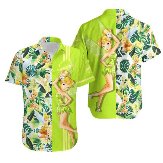 Beautiful Tinker Bell Aloha Summer Hawaii Shirt