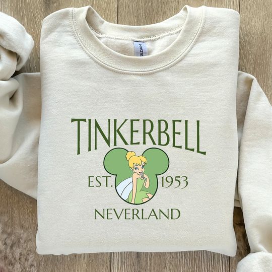 Tinkerbell Est 1953 Mickey Ear Disney Sweatshirt, Disney Tinkerbell Sweatshirt