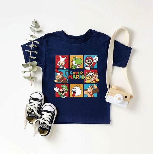 Super Mario Cute Tshirt, Super Mario Family Shirt