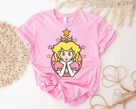 Princess Peach Star Shirt, Princess Peach Shirt