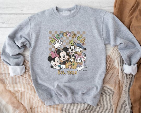 Mickey & Co Sweatshirt, Disney Sweatshirt, Disney Trip Sweatshirt, Disney Sweatshirt