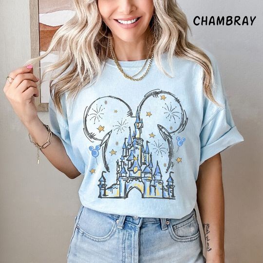 Cinde Castle Shirt, Watercolor Disney Castle Shirt, Magic Kingdom Shirt