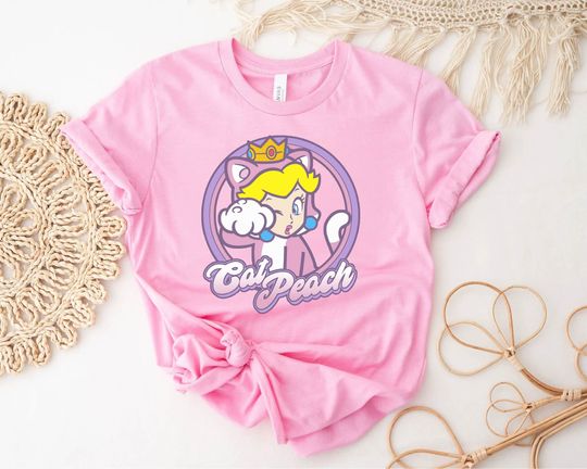 Princess Cat Peach Star Shirt,Princess Peach Shirt