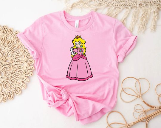 Princess Peach Star Shirt, Princess Peach Crown Shirt