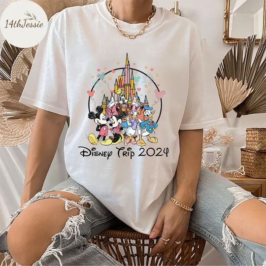 Disney Trip 2024 Shirt, Disney Shirt, Disney 2024 Shirt, Mickey And Friends Shirt