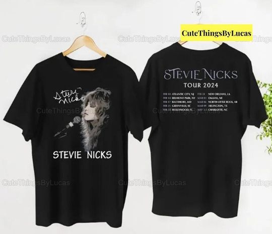 Stevie Nicks Tour 2024 Shirt, Vintage Stevie Nicks Shirt Fan Gifts, Music Tour 2024