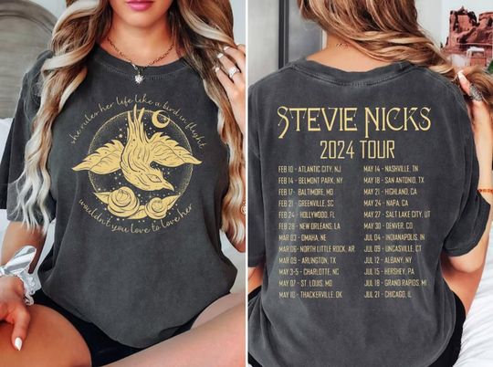 Stevie Nicks 2024 Live In Concert T-Shirt, Vintage Stevie Nicks