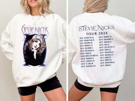 Vintage Stevie Nicks 2024 Sweatshirt, Stevie Nicks Live In Concert Shirt,