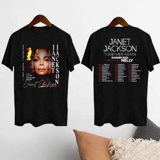 2024 Tour Janet Jackson Together Again T-Shirt, Janet Jackson 90s Vintage