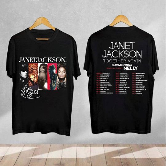Janet Jackson Tour 2024 Unisex Shirt,Janet Jackson Together Again Tour 2024