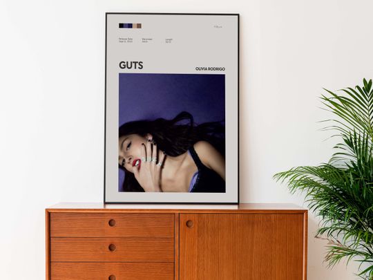 GUTS Olivia Rodrigo Album Art Poster - Home Decor