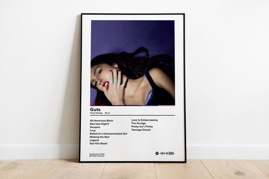 Olivia Rodrigo - GUTS Album Poster/ Printable Poster