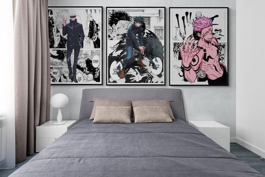 Jujutsu Satoru, manga poster, anime poster, popular anime