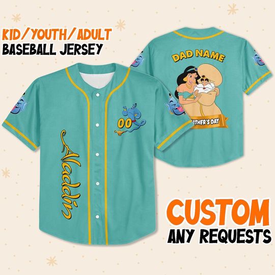 Personalized Sultan Daughter Disney Baseball Jersey, Disney Jersey, Father's Day Gift