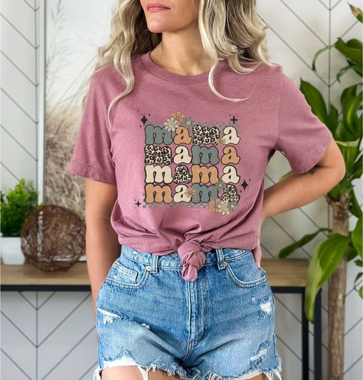Mama Flowers Shirt, Plant Mom Shirt, Floral Mama Shirt, Raising Wildflower T-shirts