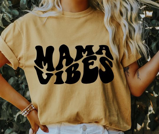 Mama Vibes T-Shirt, Mama Retro Shirt, Gift for Her, Gift for Mom