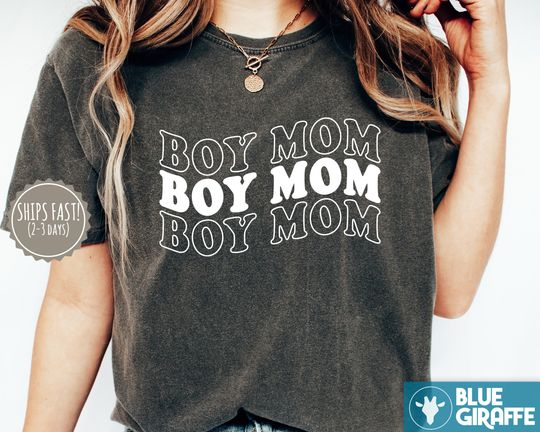 Boy Mama TShirt, Mothers Day Shirt, Trendy Mama Shirt