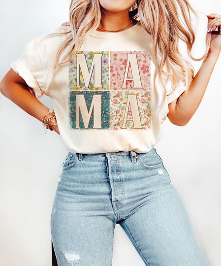 Retro Boho Mama Shirt, Boho Mama Shirt, Gift for Mom