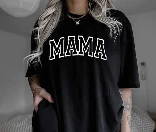 Mama T-Shirt, Minimalist Mama Shirt, Mama shirt, Retro Mom Shirt