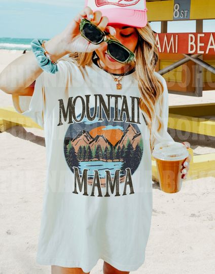 Mountain Mama T-shirt, Retro Mom Shirt