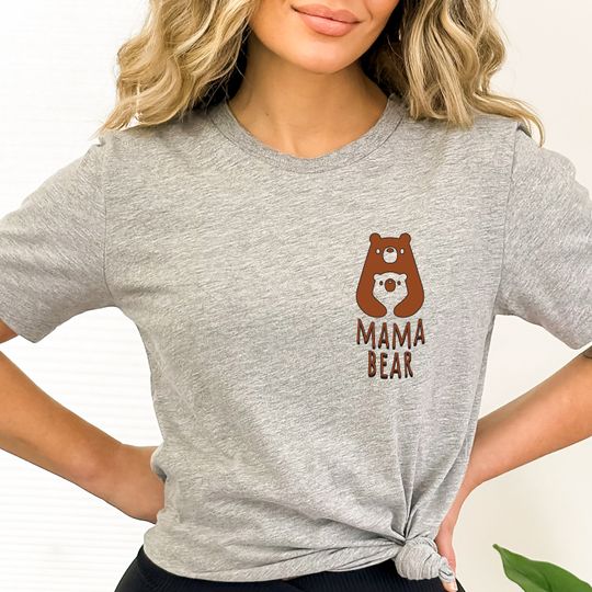 Mama Bear Shirt, Mother's Day Gift Tshirt, Mom Life Shirts, Cute Mama Bear Shirt