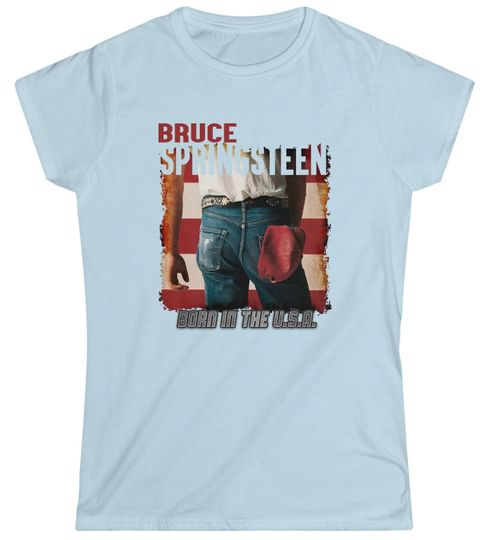 Bruce Springsteen Born In The USA Women's Softstyle Tee