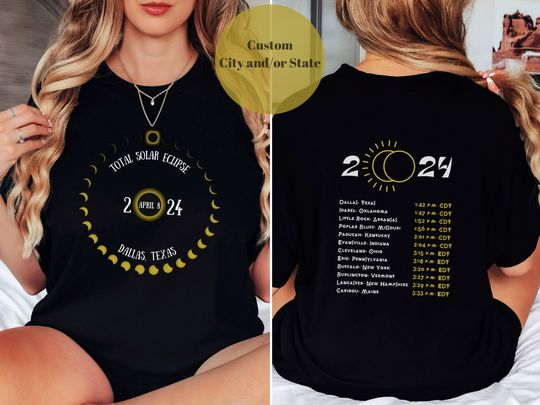 Total Solar Eclipse 2024 Shirt, Eclipse Event April 8th 2024 Shirt, Eclipse Lover Shirt