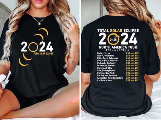 Total Solar Eclipse 2024 Shirt, Eclipse Event April 8th 2024 Shirt, Eclipse Lover Shirt