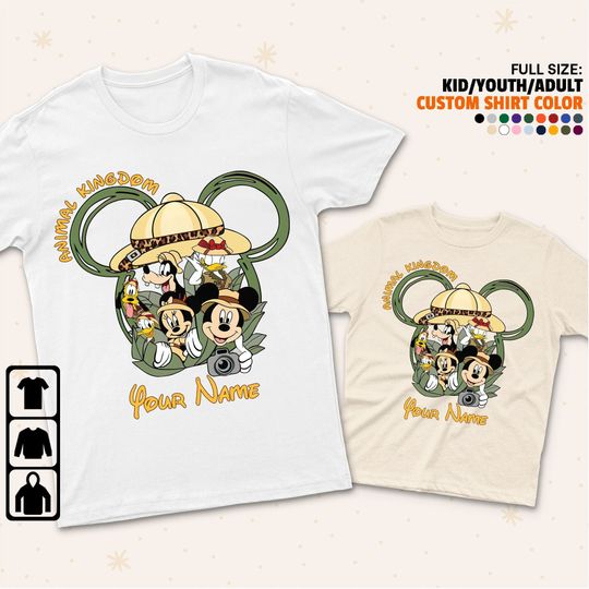 Personalized Disneyland Animal Kingdom Disney Shirt, Disney Family Matching Shirt