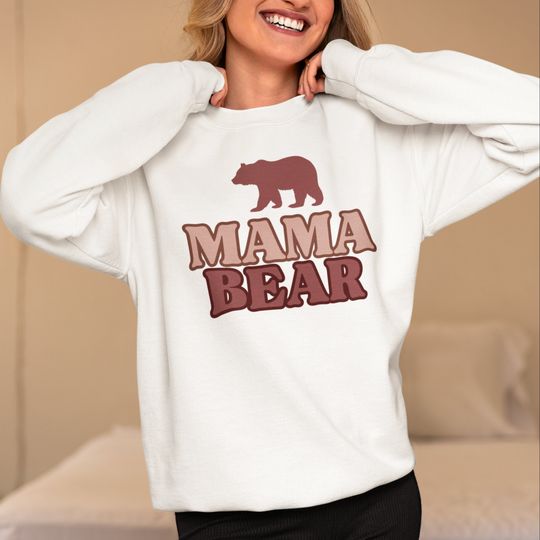 Mama Bear Crewneck Sweatshirt | Mom Sweatshirt