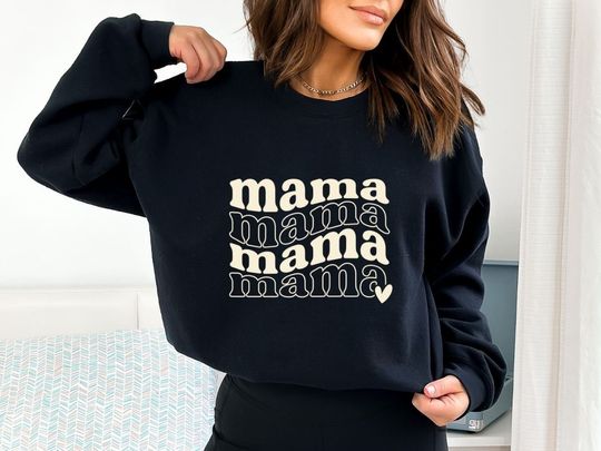 Mama Sweatshirt, Mama Sweatshirt, Groovy Mama Sweatshirt