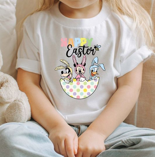 Happy Easter Shirt, Retro Easter T-Shirt, Easter Minnie Tee