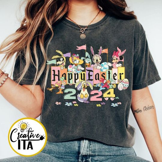 Mickey and Friends Disney Happy Easter 2024 T Shirt