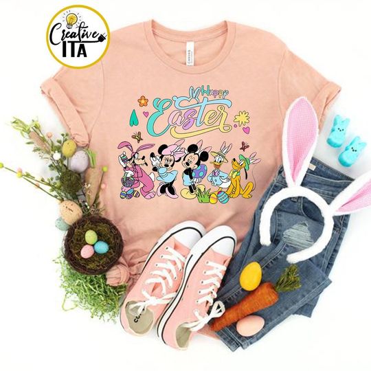 Mickey and Friends Disney Easter shirt, Disney Happy Easter Day 2024 T Shirt
