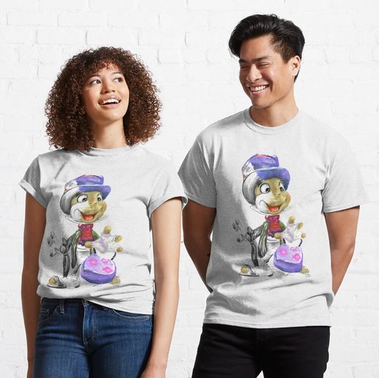 Charcoal and Oil - Jiminy Cricket Classic T-Shirt