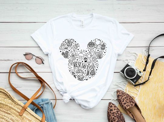 Disney Mickey and Minnie Best Day Ever Group T-Shirt, Family Disney Vacation Shirt, Disney Trip Shirt, Disneyland Shirt, Disney World Shirt