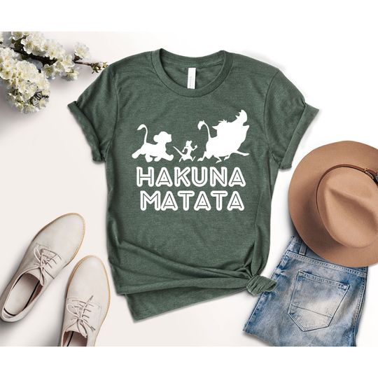 Hakuna Matata Shirt, Animal Kingdom Shirt, Don't Worry Shirt, Disney The Lion King Timon Pumbaa, Family Vacation Disney Shirts, Funny Disney