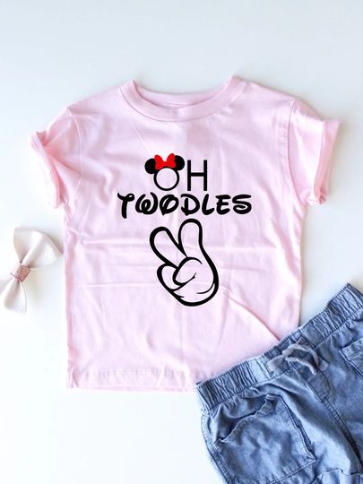 OH Twodles - 2nd Birthday Shirt - Party - 2 Two Years Old Shirt