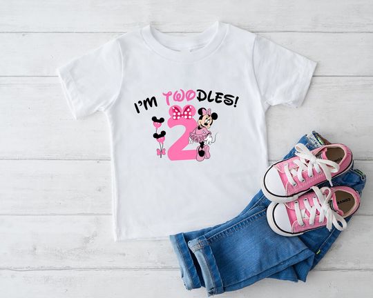 Disney 2nd Birthday Shirts, Minnie Mouse 2nd Birthday Shirt, Birthday Shirt