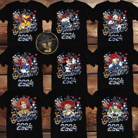 Personalized Mickey and Friends Disney Cruise 2024 Shirt