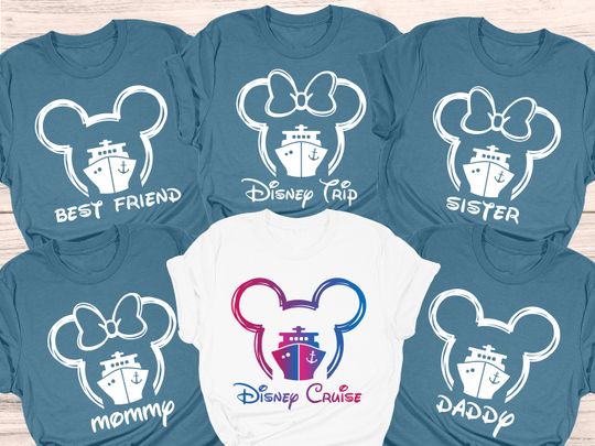 Custom Disney Cruise Family Vacation Shirts, Disney Cruise Group Shirt