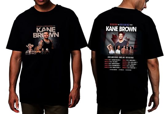 Kane Brown Music Tour Shirt, Drink Or Dreaming Tour Shirt