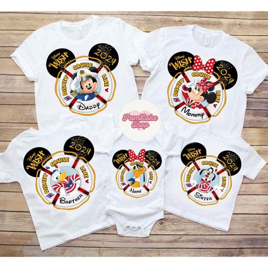 Personalized Mickey & friends Disney Cruise Line 2024 shirt