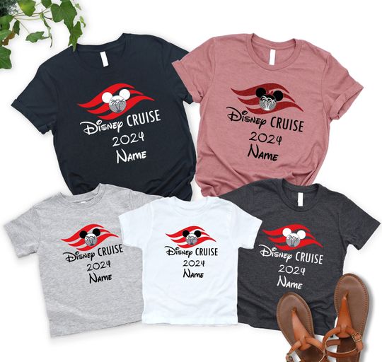 Custom Name Disney Cruise 2024 Shirt, Personalized Disney Trip Shirt