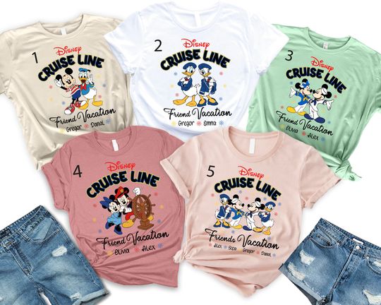Disney Cruise Line Shirt, Mickey And Friends Cruise Shirt, Disney Cruise 2024 Shirt